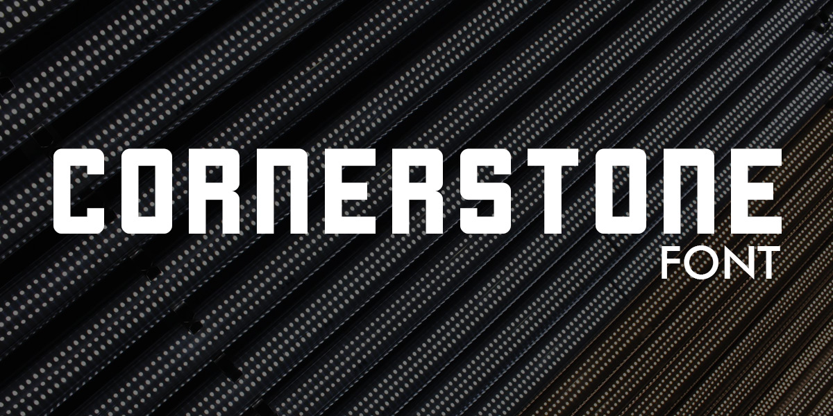 Schriftart Cornerstone Logogenie