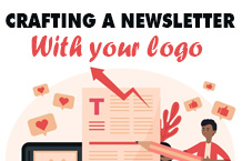 Erstellen eines ansprechenden Newsletters mit Ihrem Markenlogo